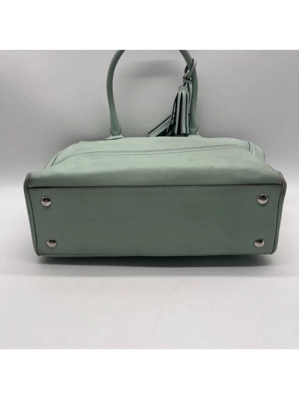 Coach Mint Legacy Candace Carryall Leather Satchel Bag 24201